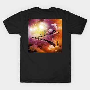 Music, dancing fairy on a piano T-Shirt